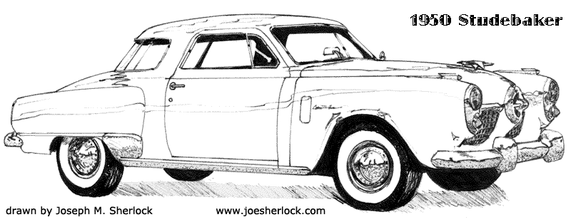 In August 1949 when'The Next Look' 1950 Studebaker was unveiled 