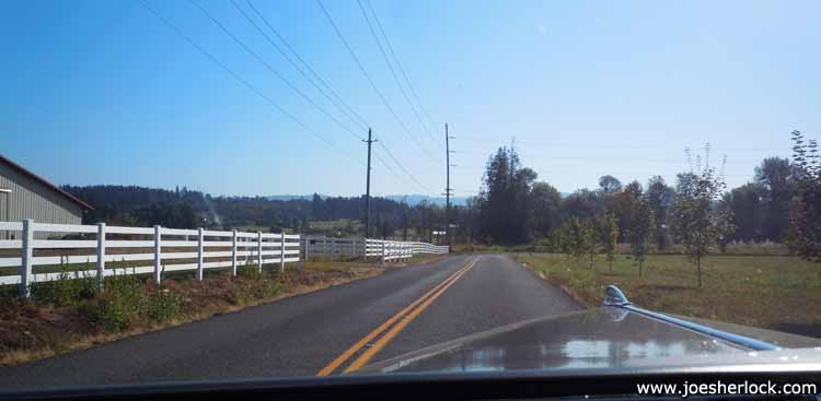 the view through the windshield