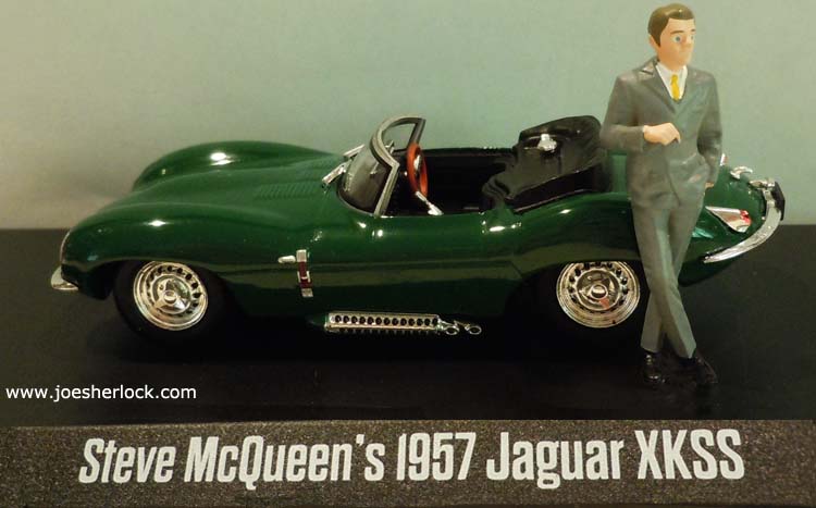 Jaguar XKSS 1957 Steve Mc Queen avec figurine Greenlight 1/43